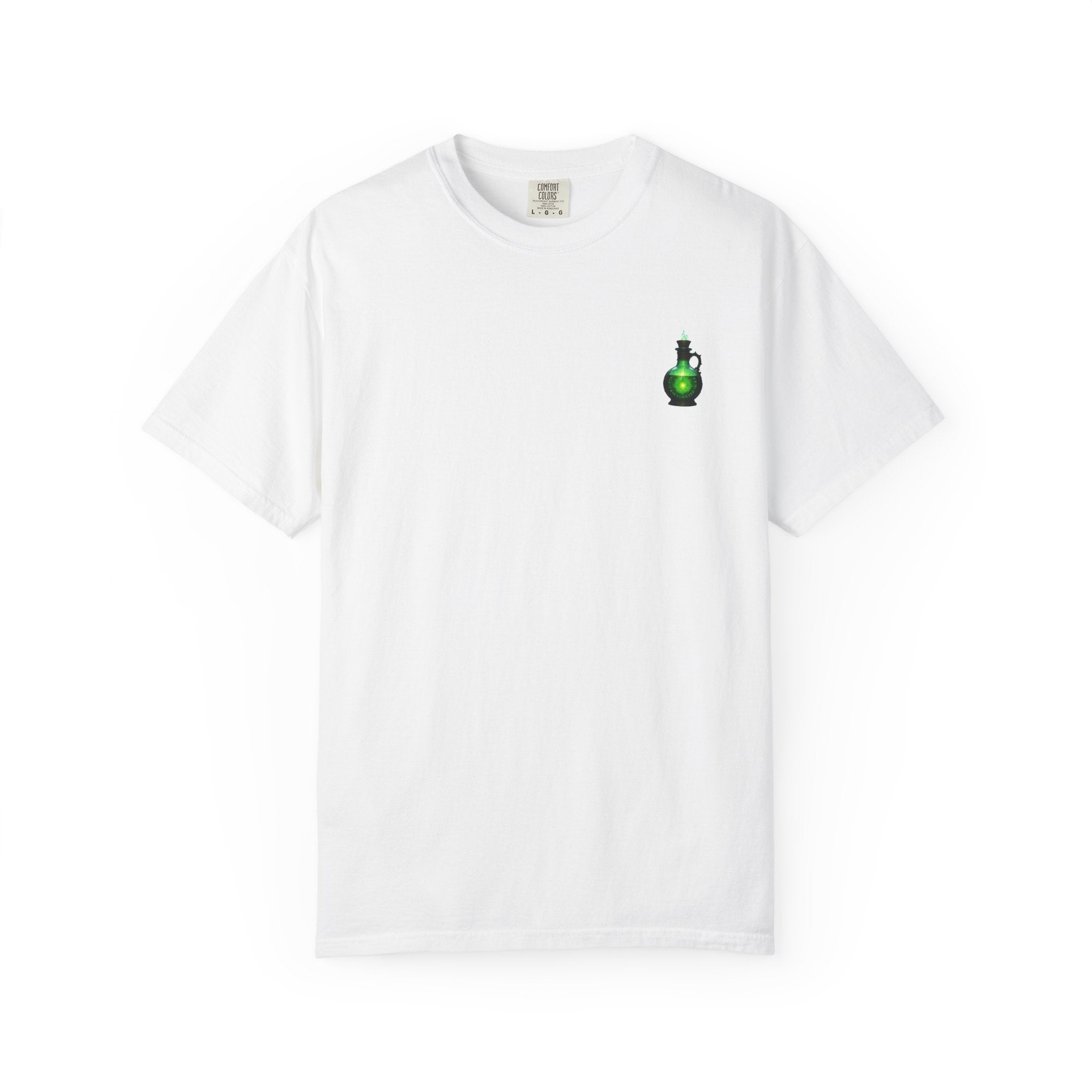 Mystical Potion T-Shirt, Unisex Casual Tee, Hand-Dyed Apparel, Gift for Gamers, Fantasy Fashion