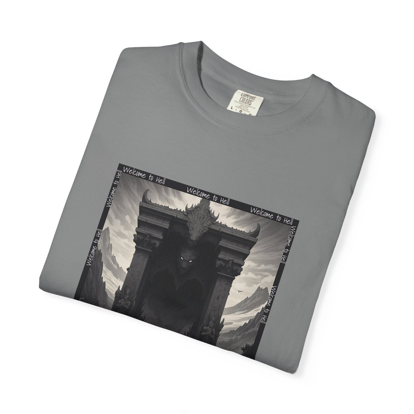 The Gate of the Underworld | Unisex Garment-Dyed Tee, Graphic Shirt for Nature Lovers, Boho Style, Art Apparel, Unique Gift
