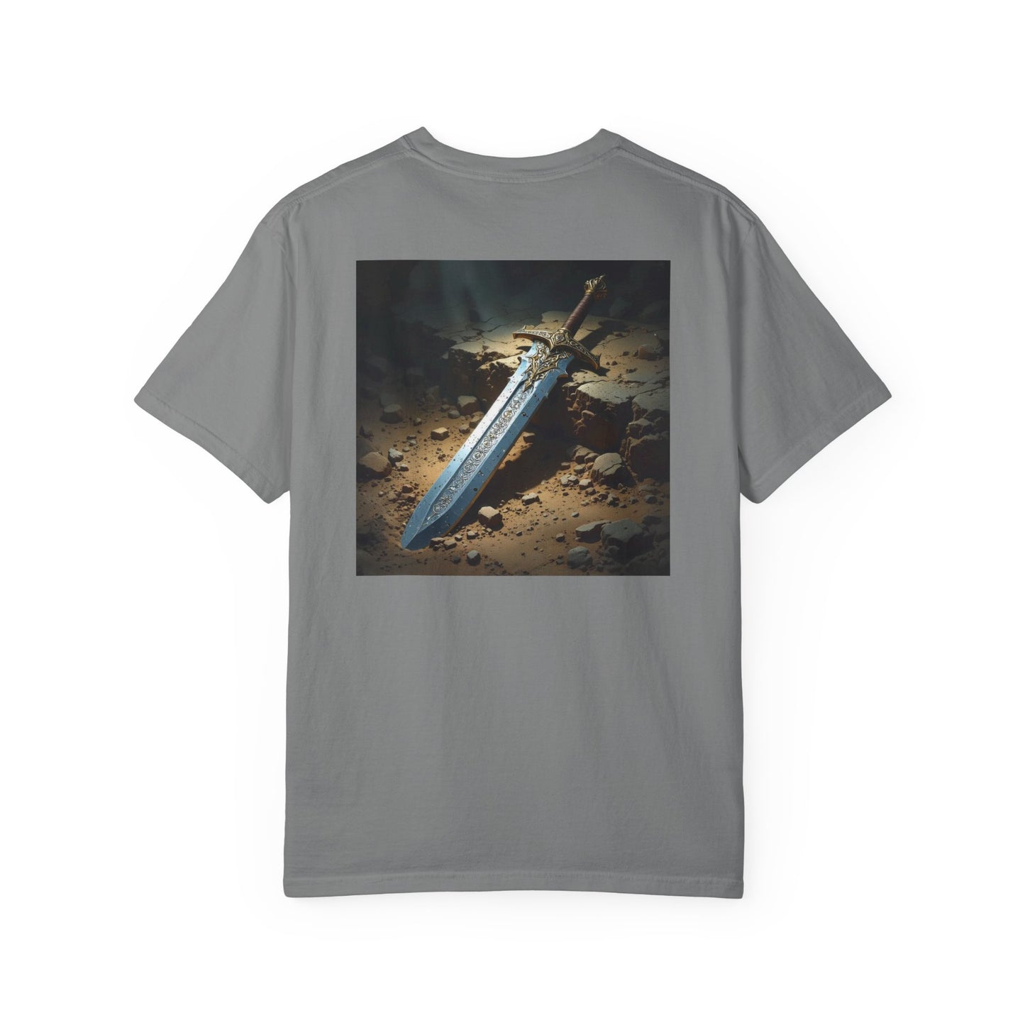 The Legendary Sword Design Unisex T-Shirt, Gamer Shirt, Fantasy Tee, Gift for Nerds, Unique Graphic Tee