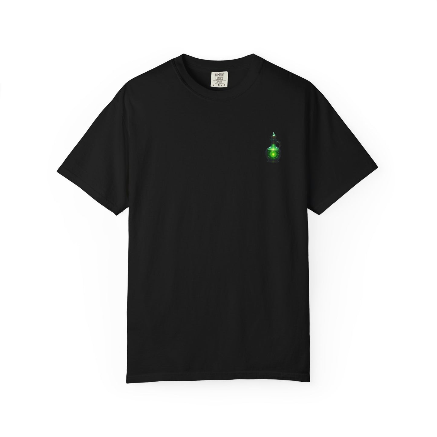 Mystical Potion T-Shirt, Unisex Casual Tee, Hand-Dyed Apparel, Gift for Gamers, Fantasy Fashion