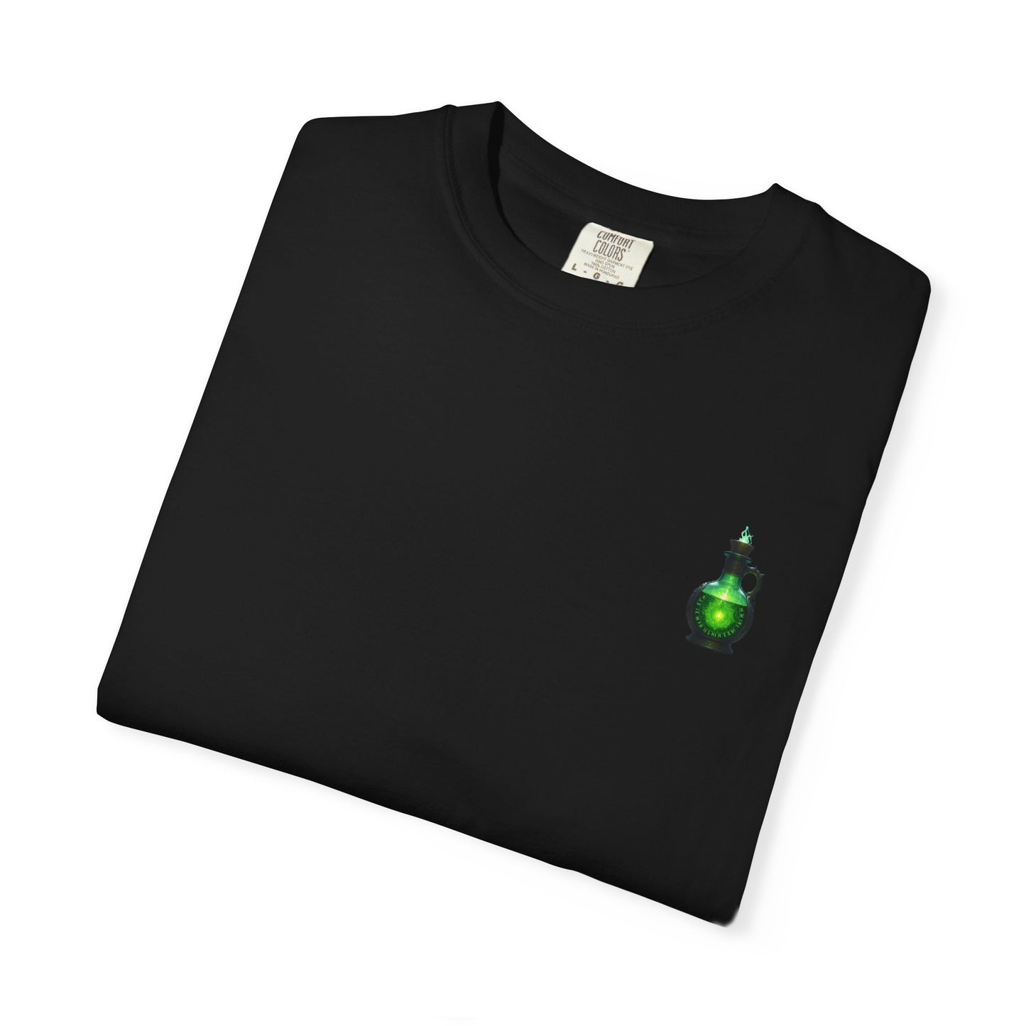 Mystical Potion T-Shirt, Unisex Casual Tee, Hand-Dyed Apparel, Gift for Gamers, Fantasy Fashion