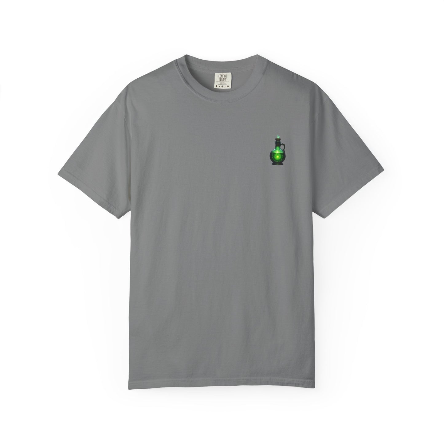 Mystical Potion T-Shirt, Unisex Casual Tee, Hand-Dyed Apparel, Gift for Gamers, Fantasy Fashion