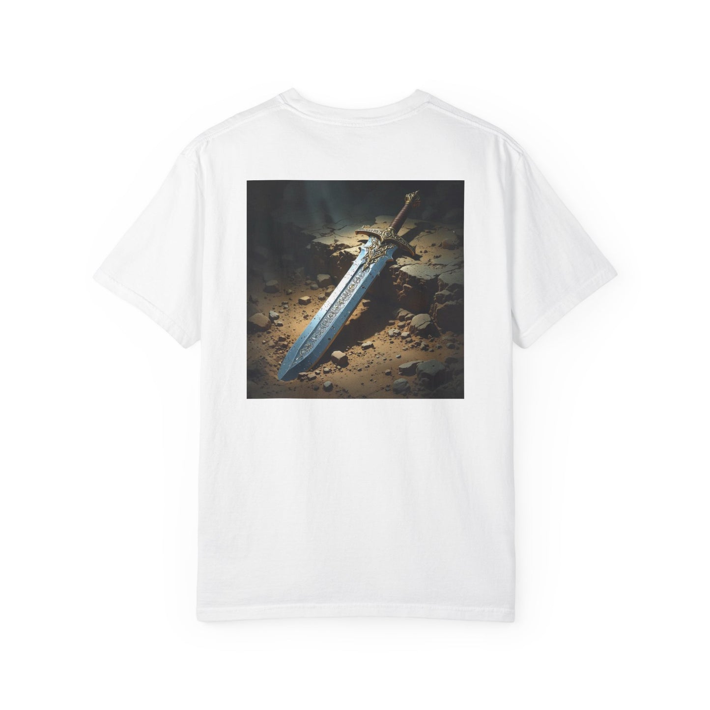 The Legendary Sword Design Unisex T-Shirt, Gamer Shirt, Fantasy Tee, Gift for Nerds, Unique Graphic Tee